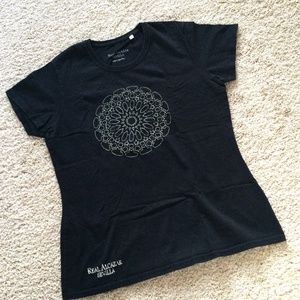 Black Stitch Mandala Short Sleeve Tee
